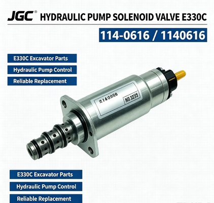 E330C Pièces pour excavatrice soupape solénoïde pompe hydraulique soupape solénoïde 114-0616 1140616