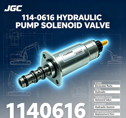 E330C Pièces pour excavatrice soupape solénoïde pompe hydraulique soupape solénoïde 114-0616 1140616