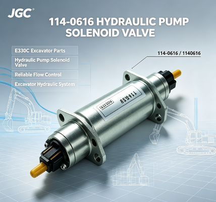 E330C Pièces pour excavatrice soupape solénoïde pompe hydraulique soupape solénoïde 114-0616 1140616