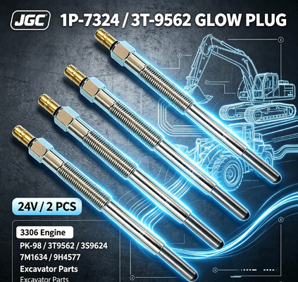 1P-7324 3T-9562 Bougie de préchauffage 24V 2 PIÈCES Moteur 3306 Bougie de préchauffage SONOCMP Diesel pour PK-98 3T9562 3S9624 7M1634 9H4577 Pièces d'excavatrice