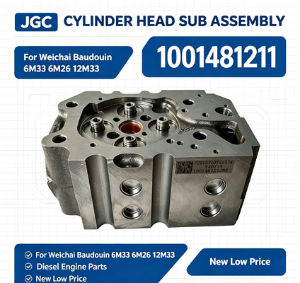 1001481211 Nouvelle tête de cylindre à bas prix sous-ensemble culasse pour moteurs diesel Weichai Baudouin 6M33 6M26 12M33