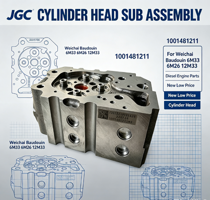 1001481211 Nouvelle tête de cylindre à bas prix sous-ensemble culasse pour moteurs diesel Weichai Baudouin 6M33 6M26 12M33