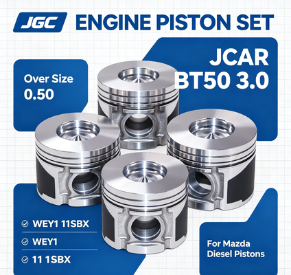 JCAR BT50 3.0 Surdimensionné 0.50 WEY1 11SBX Ensemble pour chemises de cylindre de pistons diesel Mazda, kit de chemises, ensemble de pistons moteur