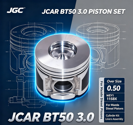 JCAR BT50 3.0 Surdimensionné 0.50 WEY1 11SBX Ensemble pour chemises de cylindre de pistons diesel Mazda, kit de chemises, ensemble de pistons moteur