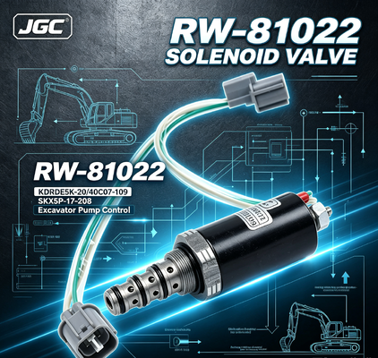 SKX5P-17-208 Pièces de rechange pompe soupape solénoïde RW-81022 "KDRDE5K-20/40C07-109 " pour pièces automobiles de pelleteuse
