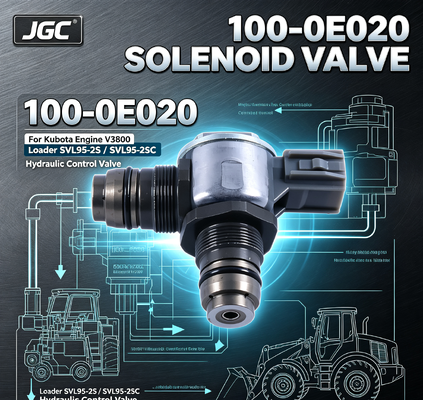 100-0E020  Soupape Solénoïde Pièces d'Excavatrice pour Moteur Kubota V3800 Chargeur SVL95-2S SVL95-2SC
