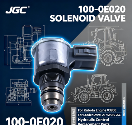 100-0E020  Soupape Solénoïde Pièces d'Excavatrice pour Moteur Kubota V3800 Chargeur SVL95-2S SVL95-2SC