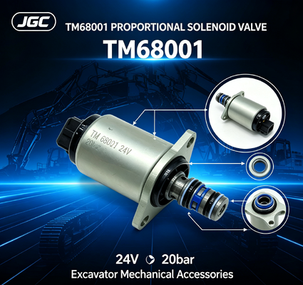 TM68001 Accessoires mécaniques pour excavateurs 24V 20bar soupape solénoïde proportionnelle pour excavateurs