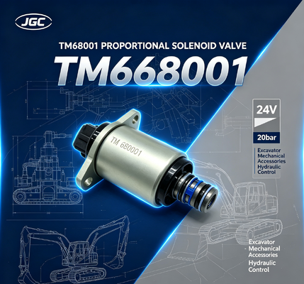 TM68001 Accessoires mécaniques pour excavateurs 24V 20bar soupape solénoïde proportionnelle pour excavateurs