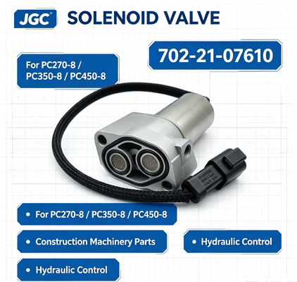 702-21-07610 pièces de machines de construction vanne solénoïde d'excavatrice pour PC270-8 PC350-8 PC450-8