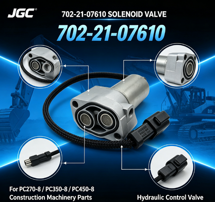 702-21-07610 pièces de machines de construction vanne solénoïde d'excavatrice pour PC270-8 PC350-8 PC450-8