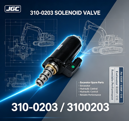 310-0203 3100203 SOUPAPE SOLÉNOÏDE D'EXCAVATRICE pour E352F E320F C13 SOUPAPE SOLÉNOÏDE HYDRAULIQUE