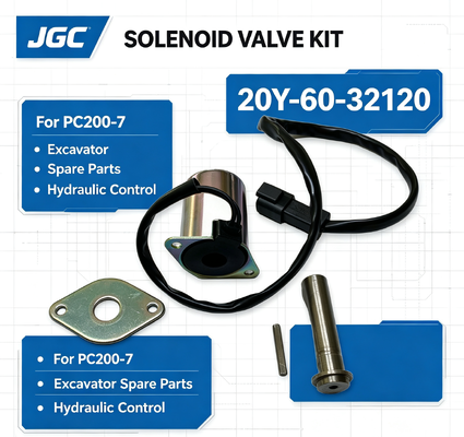 Pièces de machines de construction PC200-7 Pièces de rechange pour excavatrice Électrovanne pour 20Y-60-32120