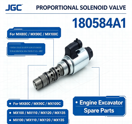 180584A1 Vanne proportionnelle à solénoïde pour pièces de rechange de vanne d'excavatrice pour moteur MX80C MX90C MX100C MX100 MX110 MX120 MX135