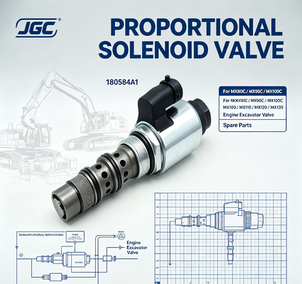 180584A1 Vanne proportionnelle à solénoïde pour pièces de rechange de vanne d'excavatrice pour moteur MX80C MX90C MX100C MX100 MX110 MX120 MX135