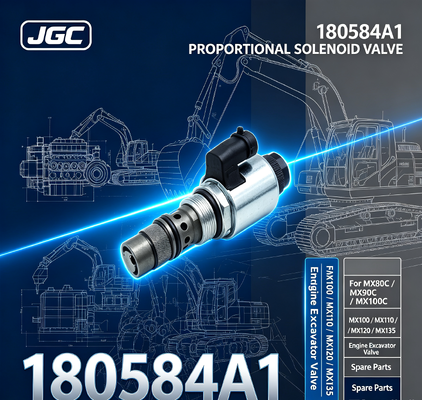 180584A1 Vanne proportionnelle à solénoïde pour pièces de rechange de vanne d'excavatrice pour moteur MX80C MX90C MX100C MX100 MX110 MX120 MX135