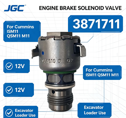 3871711Pour l'original ISM11 QSM11 M11 moteur diesel frein 12V soupape solénoïde pour l'utilisation sur chargeuse de pelle
