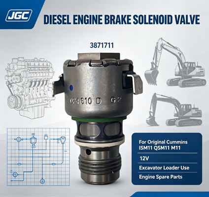 3871711Pour l'original ISM11 QSM11 M11 moteur diesel frein 12V soupape solénoïde pour l'utilisation sur chargeuse de pelle
