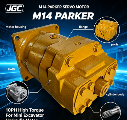Moteur hydraulique à couple élevé de 10 ch pour mini-pelles