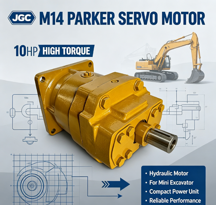 Moteur hydraulique à couple élevé de 10 ch pour mini-pelles