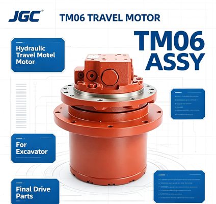 TM06 Pièces de machines de construction Moteur de translation hydraulique Assy Réducteur pour excavatrice