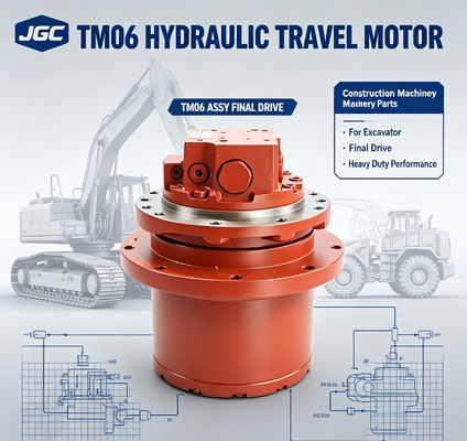 TM06 Pièces de machines de construction Moteur de translation hydraulique Assy Réducteur pour excavatrice