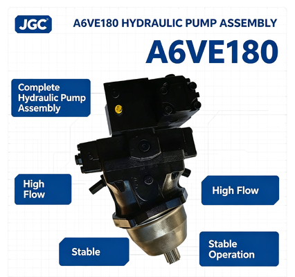 A6VE180 Assemblage complet de pompe hydraulique fonctionnement stable à débit élevé