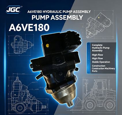 A6VE180 Assemblage complet de pompe hydraulique fonctionnement stable à débit élevé