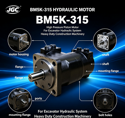 BM5K-315 moteur hydraulique moteur à piston haute pression pour excavatrice système hydraulique machines de construction lourdes