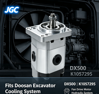 Moteur d'entraînement de ventilateur hydraulique K1057295 DX500, moteur hydraulique de ventilateur d'excavatrice haute performance pour excavatrice Doosan