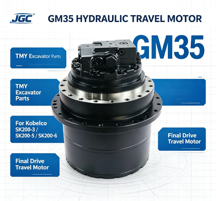 Pièces d'excavatrice GM35 Moteur de translation hydraulique pour Kobelco Compatible avec SK200-3 SK200-5 SK200-6